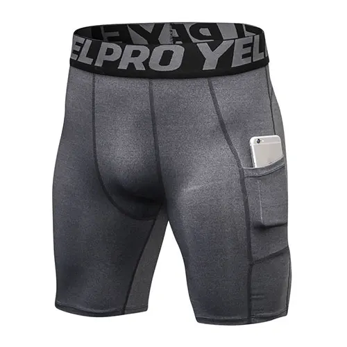 Новые спортивные шорты мужские быстросохнущие мужские шорты для бега тренировка фитнес компрессионные колготки шорты Одежда для баскетбола спортивные шорты - Цвет: gray