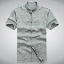 Восточные Ele мужские футболки новое поступление китайские традиционные мужские хлопковые льняные кунг-фу рубашки Топы S M L XL XXL 3XL MS0625014