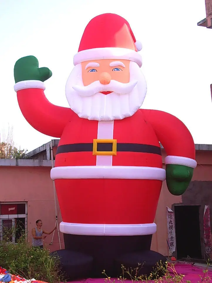 

26' Inflatable Santa Christmas Holiday Decoration with Blower tech
