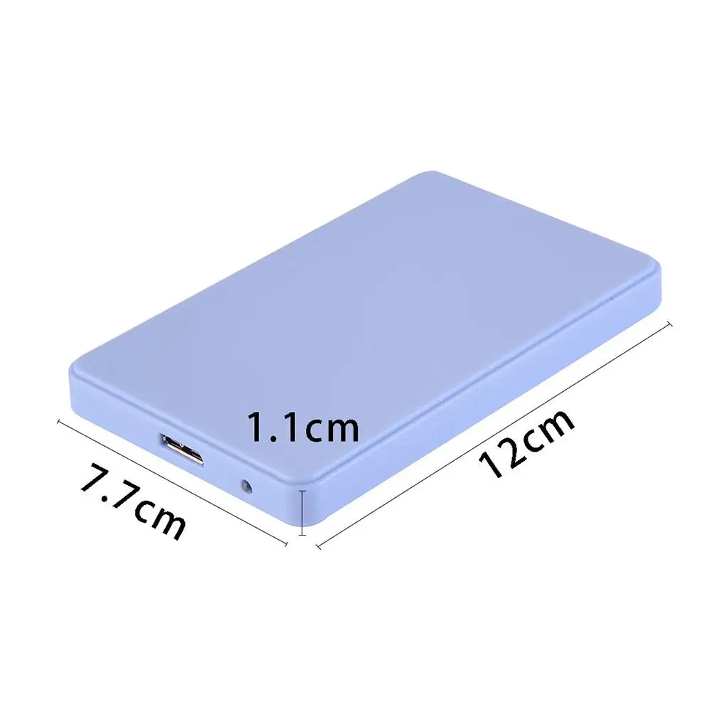 USB 3,0 SATA HD Box 1 ТБ HDD жесткий диск Внешний корпус чехол 2 ТБ передача данных резервная Крышка корпуса инструмент для ПК-синий