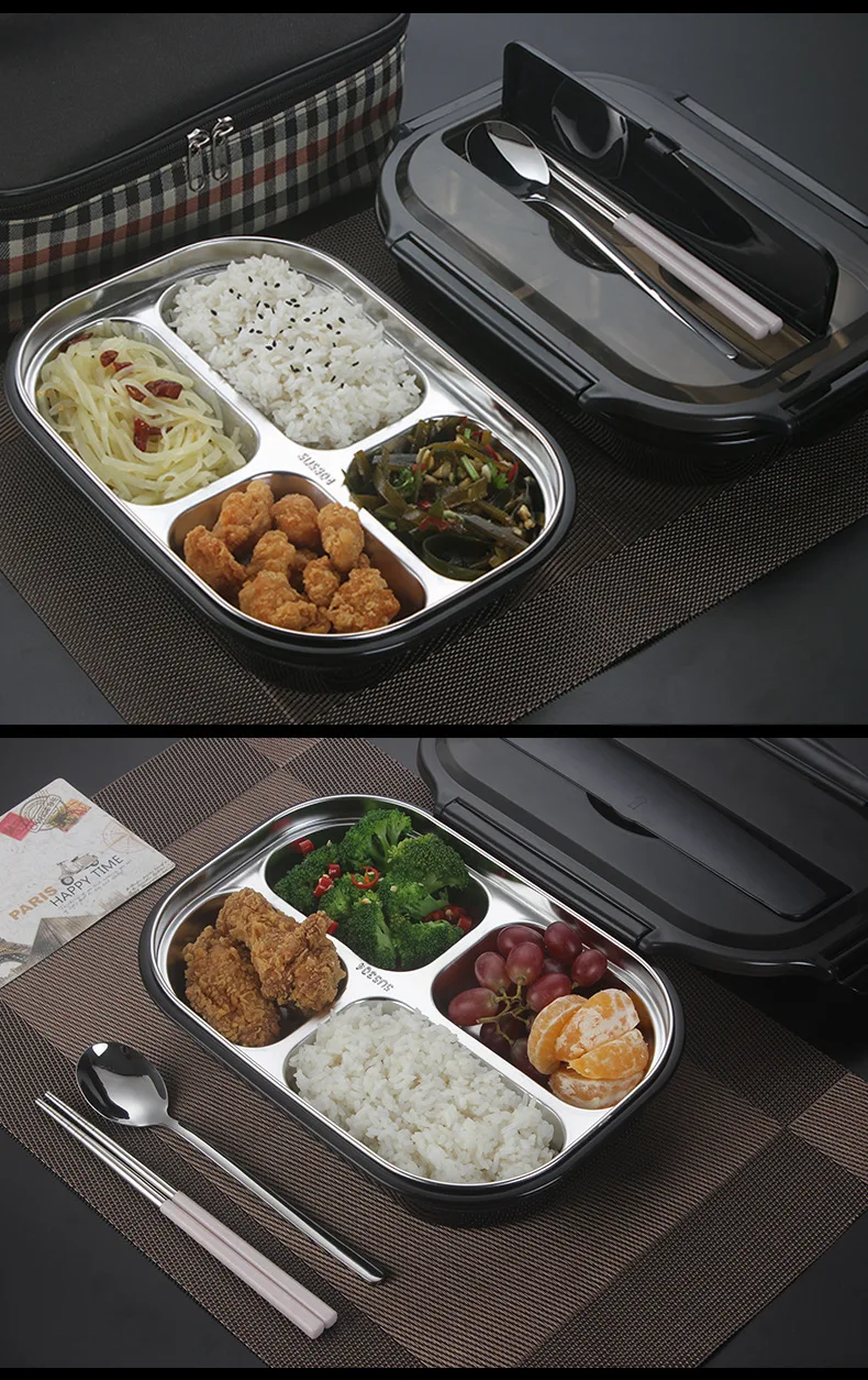 MICCK Ланч-бокс из нержавеющей стали Герметичный BPA Бесплатный Bento box термальная Крышка для еды контейнер для хранения для пикника школы офиса