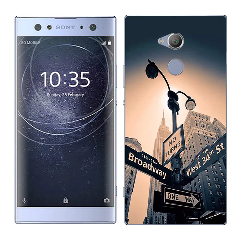 Чехлы для телефонов Sony Xperia XA2 Ultra 6 0 дюйма модные окрашенные чехлы из ТПУ