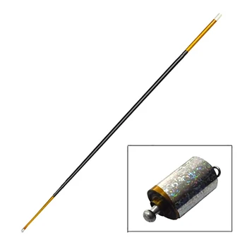 

Long Appearing Cane Metal Gold-Black double color (1.4m) stage stick close up magic tricks magic cane