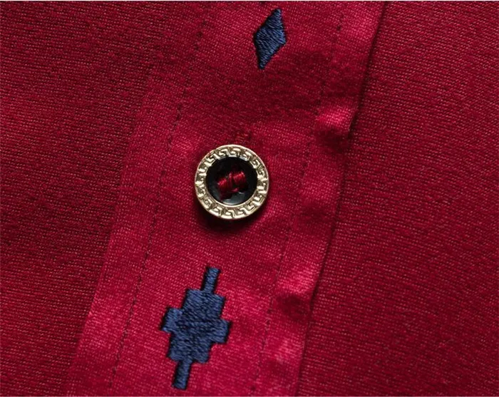 Демисезонный Мужская горошек Slim Fit с длинным рукавом толстые рубашки красный решетки платье цветочный мужской Повседневное плед Для мужчин рубашка флис
