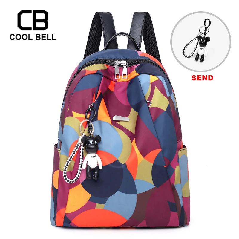 

Multicolor Dot Cute Women Backpack School Girls Bag For Teenager Girls Waterproof Backpack Casual Travel Backpack Female Bag