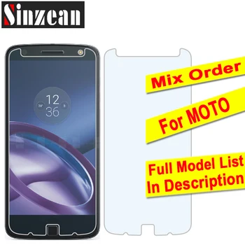 

Sinzean 100pcs Mix patch Tempered Glass Screen Protector For Moto G6 Play/G5S Plus/E5 Plus -- Full model list in description