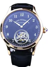 Seagull Tourbillon movement Mens HandWinding Wrist watch Sugess Dress Classic Luxury Business Rose Gold Plated