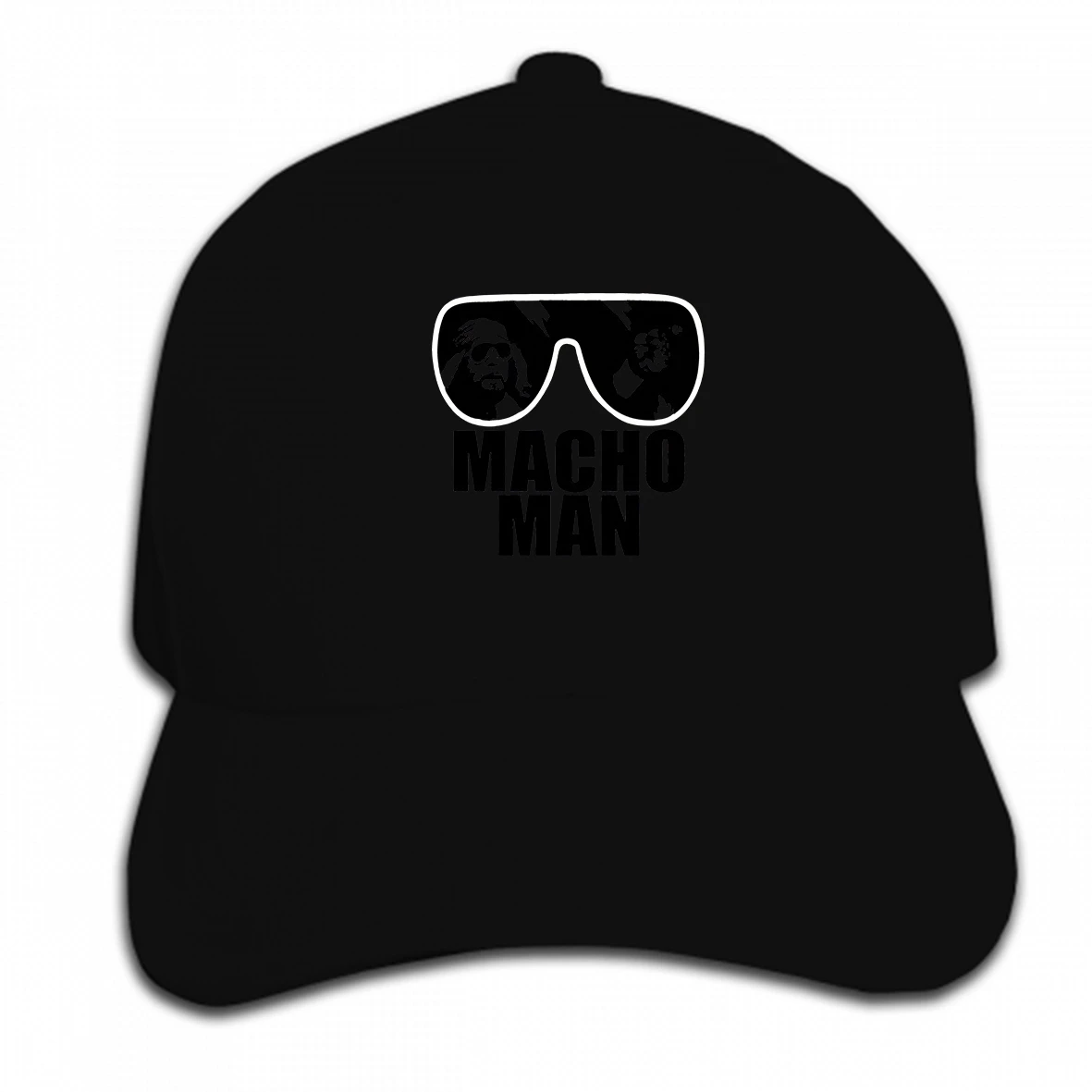 Print Custom Baseball Cap Macho Man Randy Savage Wrestling Legend Sunglasses WWF Retro Hat