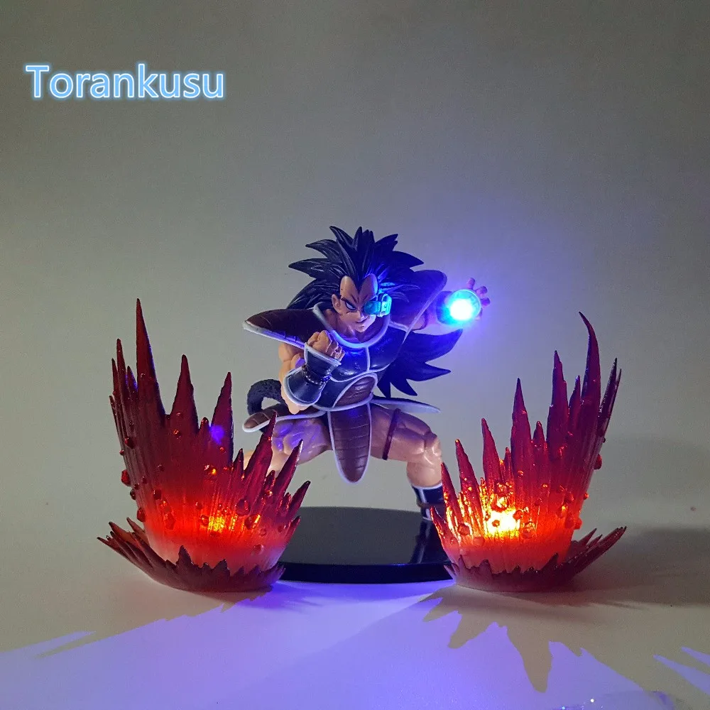 Dragon Ball Z Action FigureSuper Saiyan Raditz Kamehameha Led Light DIY