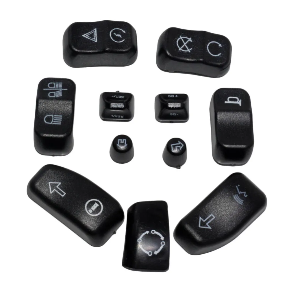 

11pcs Balck Replacement Hand Controls Housing Switch Cover Button Cap Kit fit for Harley Electra Glide FLHTCU 2014-2017
