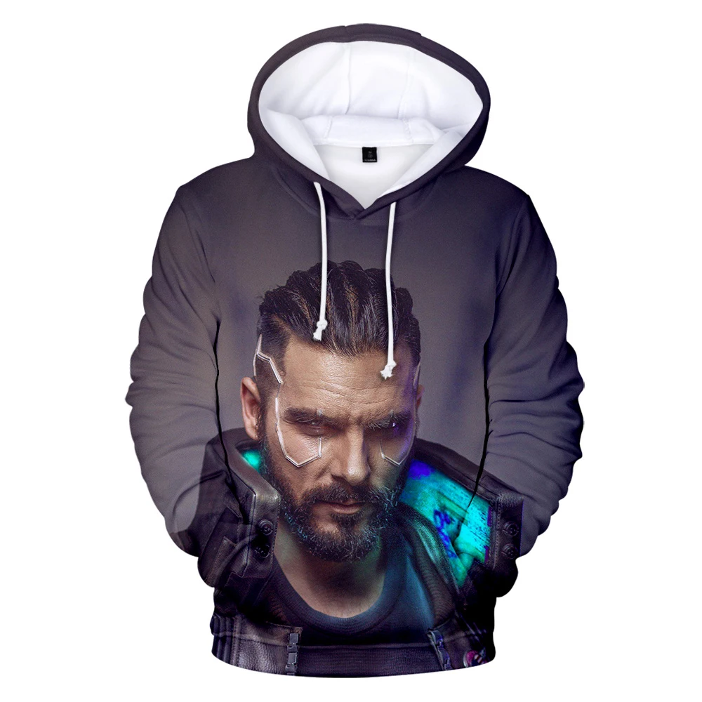 

Cyberpunk 2077 Hoodies Sweatshirt Fall Winter Men/Women Cyberpunk 2077 Game character Hoodie personality Streetwear