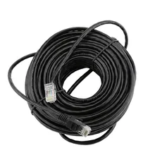 Escam cabo de rede rj45, cabo de rede ethernet de 10m a 50m, patch, à prova d' água, fios de cabo lan para cctv poe sistema de câmera ip,