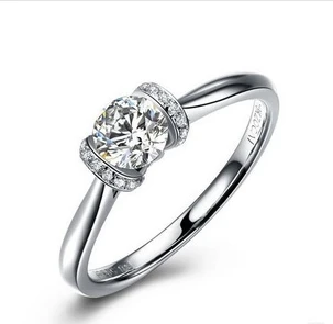 

Unforgettable Kiss 0.5Ct Diamonds Engagement Ring Bridal Jewellery Sterling Silver Jewelry White Gold Color