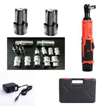 

Rechargeable Electric Ratchet Wrench 12V Cordless Impact Wrench Lithium-Ion Battery Led Working Light Electric Wrench Power Tool
