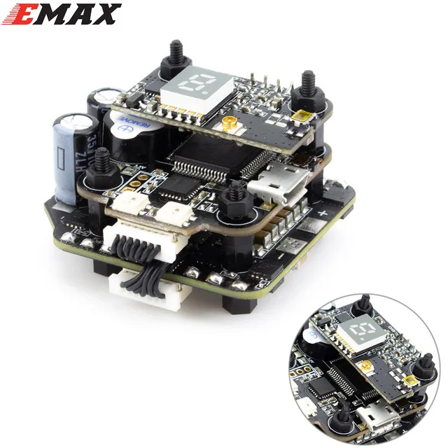 

Emax Mini MAGNUM F4 Flight Controller+MPU6000 6S BLHELI 32BIT 35amp Capable ESC+Current Sensor All-in-One Stack