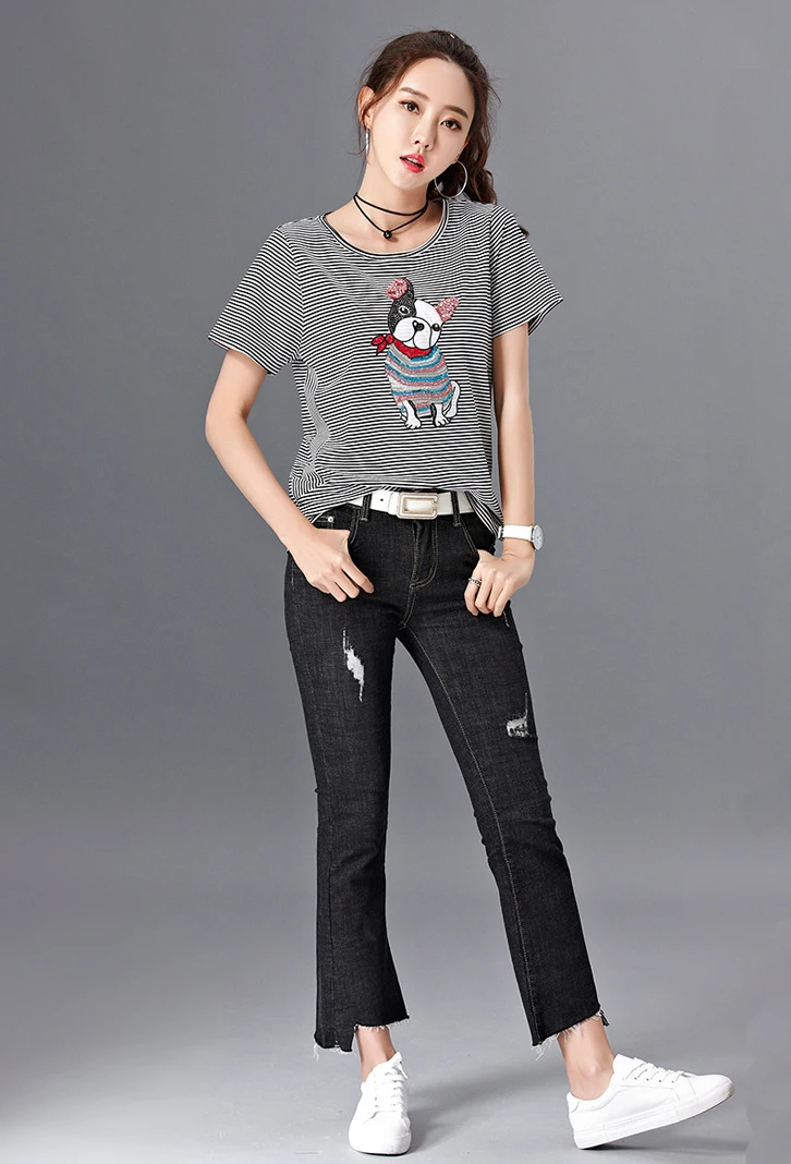 t shirt T1039 black-2