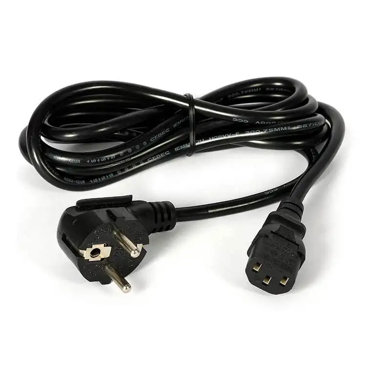 Premium Cord Power Cable for PC 230 V Y-Connection Cable Male-2x Female 