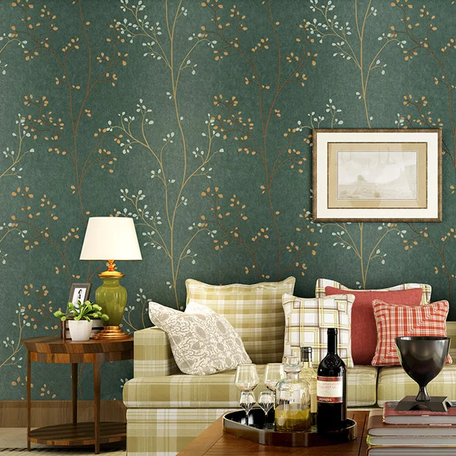 Special Offers American Country Leaf Branch Flower Pastoral Non-woven Wallpaper Bedroom Living Room 3D Stereoscopic Background Wallpaper Mural Special Offers American Country Leaf Branch Flower Pastoral Non-woven Wallpaper Bedroom Living Room 3D Stereoscopic Background Wallpaper Mural