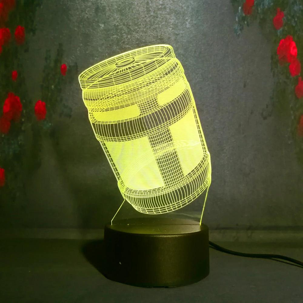 

Free Shipping 3D Night Light Battle Royale Game PUBG Winner TPS 7 Color Xmas Birthday Gift Toy Child Night Light Decor Lamp