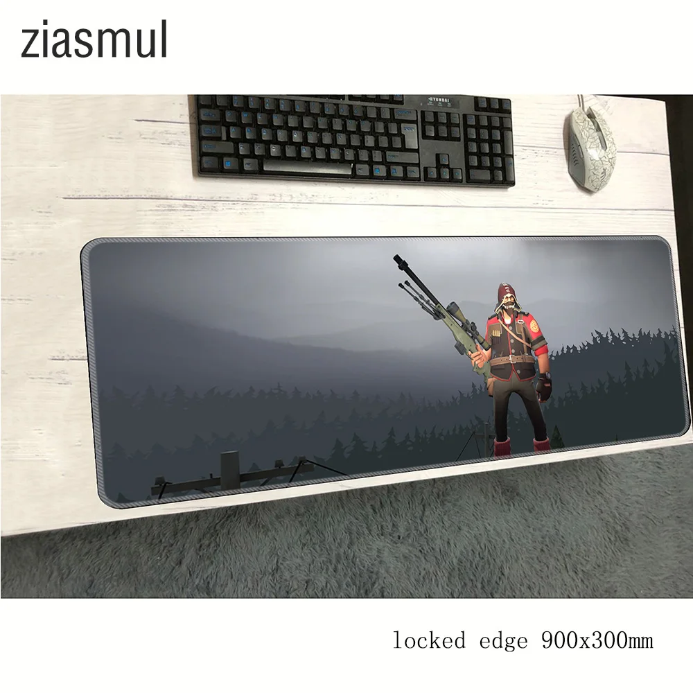 Игровой коврик для мыши team fortress 2 900x300x3 мм профессиональный эргономичный ноутбука