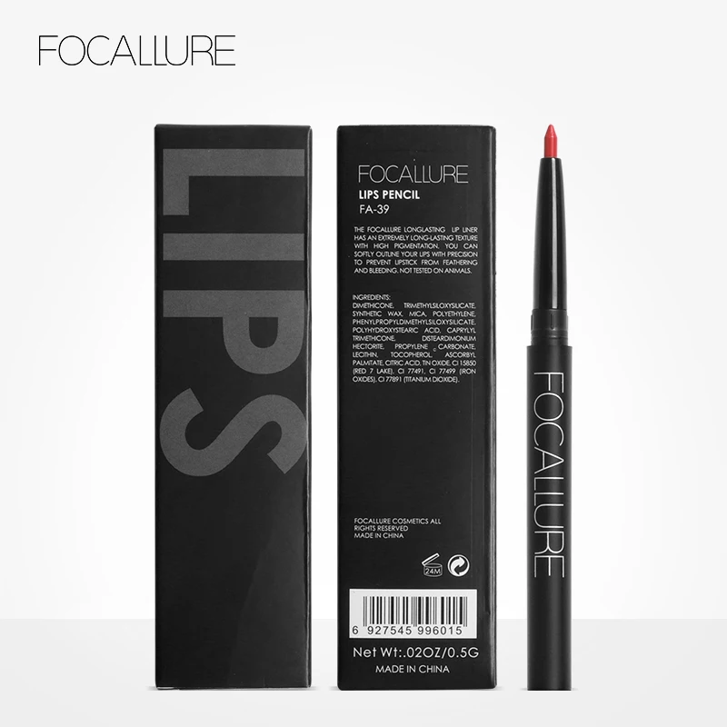 Focallure Matte карандаш для губ функциональный Макияж глаз и губ водонепроницаемый разноцветная декоративная косметика карандаш для губ легко носить