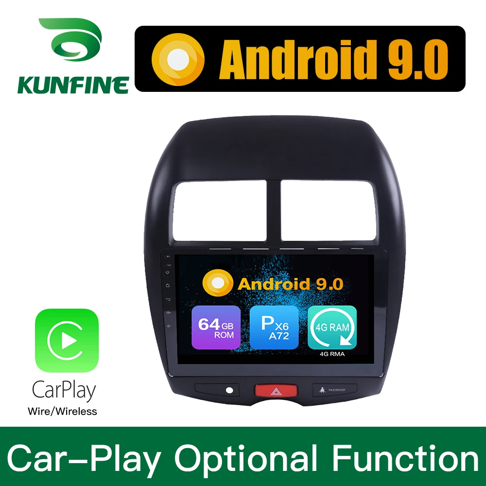 Sale Android 9.0 Ram 4G Rom 64G PX6 Cortex A72 Car DVD GPS Multimedia Player Car Stereo For Mitsubishi ASX 2013 2014 2015 2016 2017 1