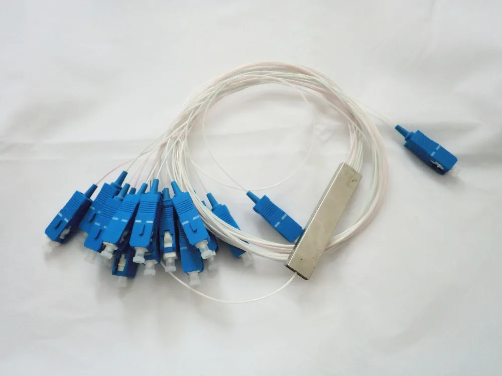 imágenes para 2 Unids 1X16 FTTH SC UPC 1.0 M Mini PLC Divisor Óptico de Fibra de 0.9mm imágenes para 2 Unids 1X16 FTTH SC UPC 1.0 M Mini PLC Divisor Óptico de Fibra de 0.9mm