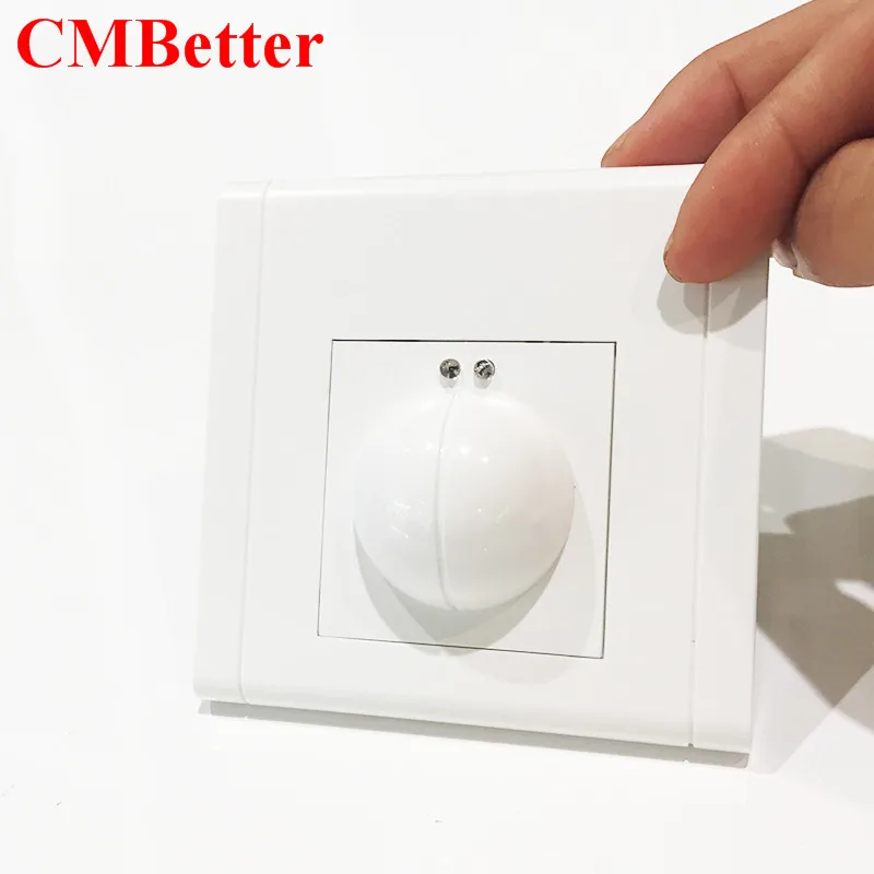 

CMBetter microwave Sensor Light Switch Motion Detector Light Switch AC 220V-240V Body Motion Detector Smart Light Switch
