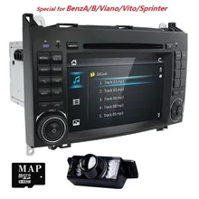 7 «Авторадио автомобильный мультимедийный плеер для Mercedes Benz/Sprinter/B200/B-класс/Vito/Viano W245/B170/W209/W169 2Din DVD gps Navi SWC