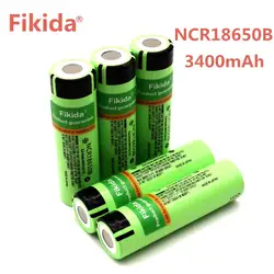 6 шт. Fikida 100% Новый оригинальный 18650 Батарея NCR18650B 3,7 В 3400 мАч 18650 литиевая Перезаряжаемые Батарея для фонарик батареи