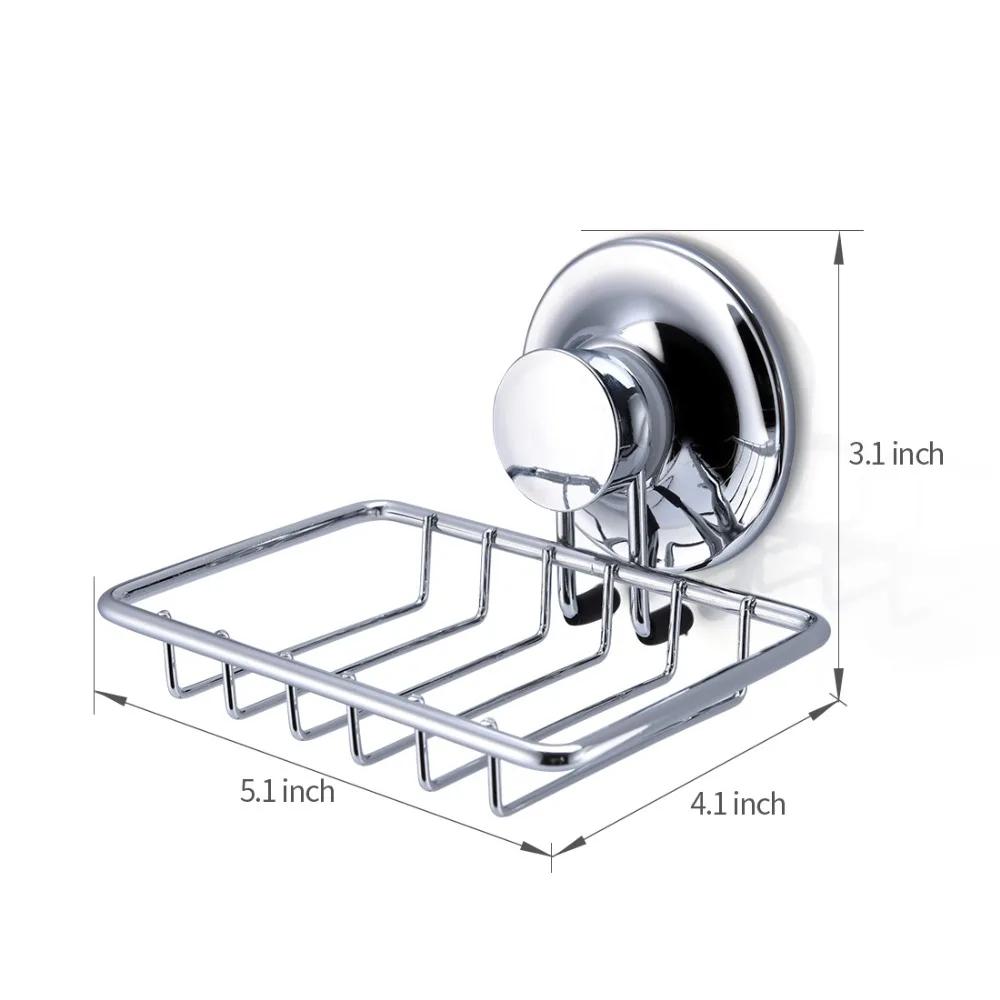 Держатель для мыльницы из нержавеющей стали для ванной комнаты, Вакуумная присоска для душа, кухонный держатель, коробка для хранения мыла, аксессуары для ванной комнаты