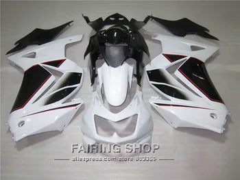 

White For Kawasaki Ninja 250r 2012 2009 fairings 2013 2008 2011 2010 2014 Fairing kit 08 09 10 11 12 13 14 S47
