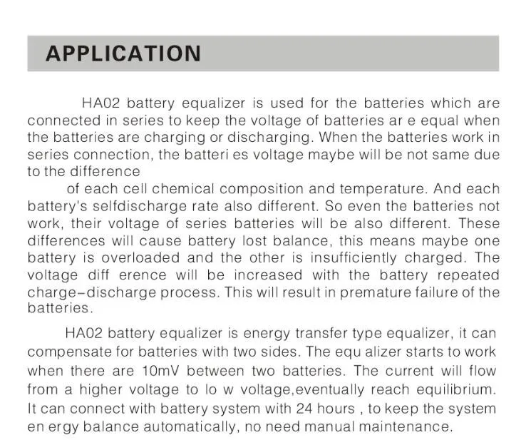 4 шт. X батарея эквалайзер HA02 4X12 В используется для свинцово-кислотных аккумуляторов балансировочное зарядное устройство для 48 В гелиевый поток AGM свинцово-кислотная батарея