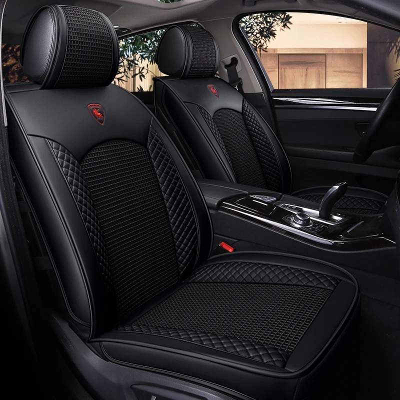 Кожаные льняные Чехлы для автомобильных сидений Toyota Lada kalina granta priora renault loganNissan