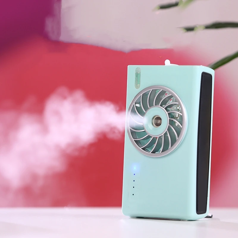 

Battery Operated Cooling Fan Personal Camera Handheld Mist Spray Fan Humidifier Electric Portable USB Rechargeable Fans Outdoor