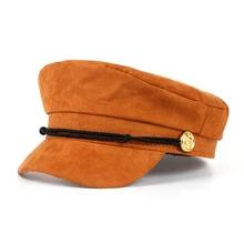 VORON темно-синяя кепка, женская зимняя бейсболка для женщин и мужчин, Женская армейская Кепка, замшевая Кепка с козырьком, шляпа моряка, Мужская кепка