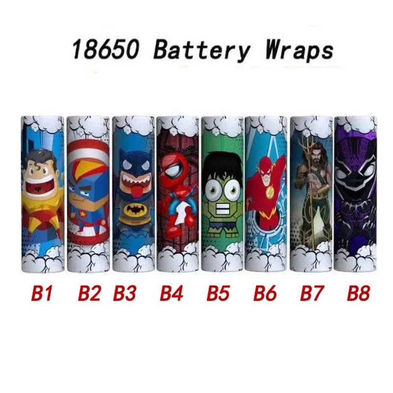 

10/20/30PCS 18650 Battery Skin Sticker 18650 Battery Skin Wrap PVC Heat Shrink T