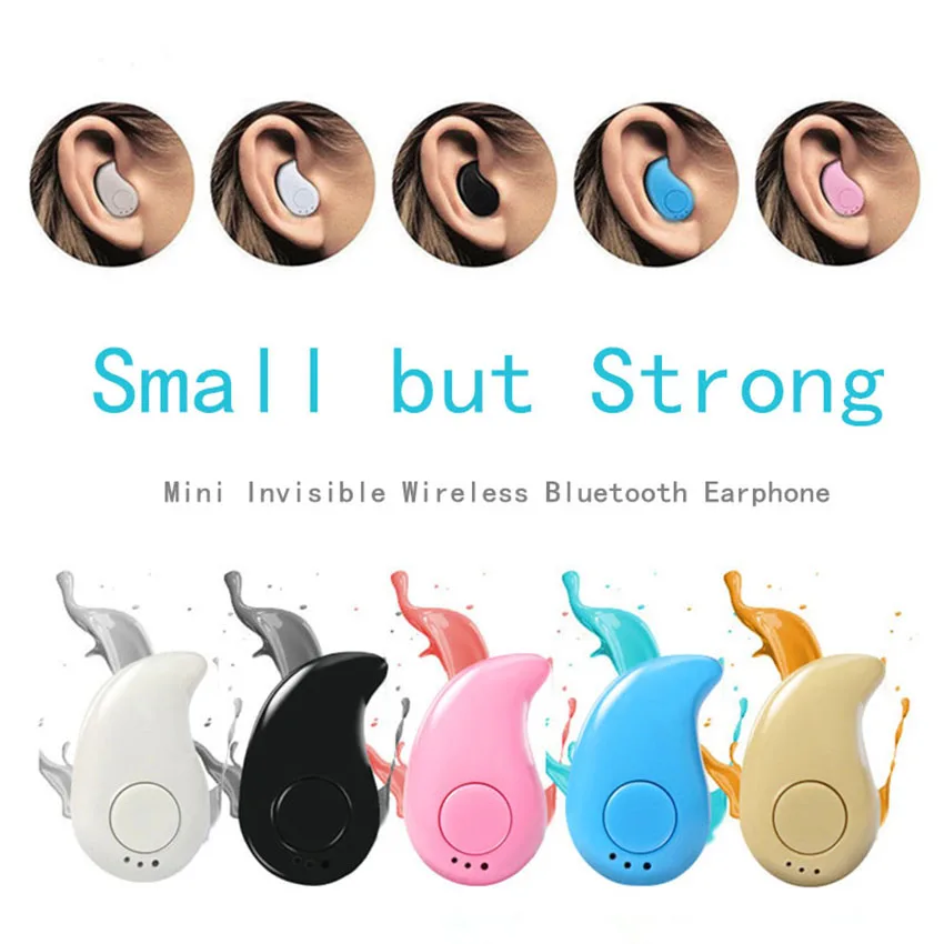 

Mini Wireless Bluetooth Earphone in ear Sports with Mic Earbuds Handsfree Headset Earphones Earpiece for iPhone Android Phone