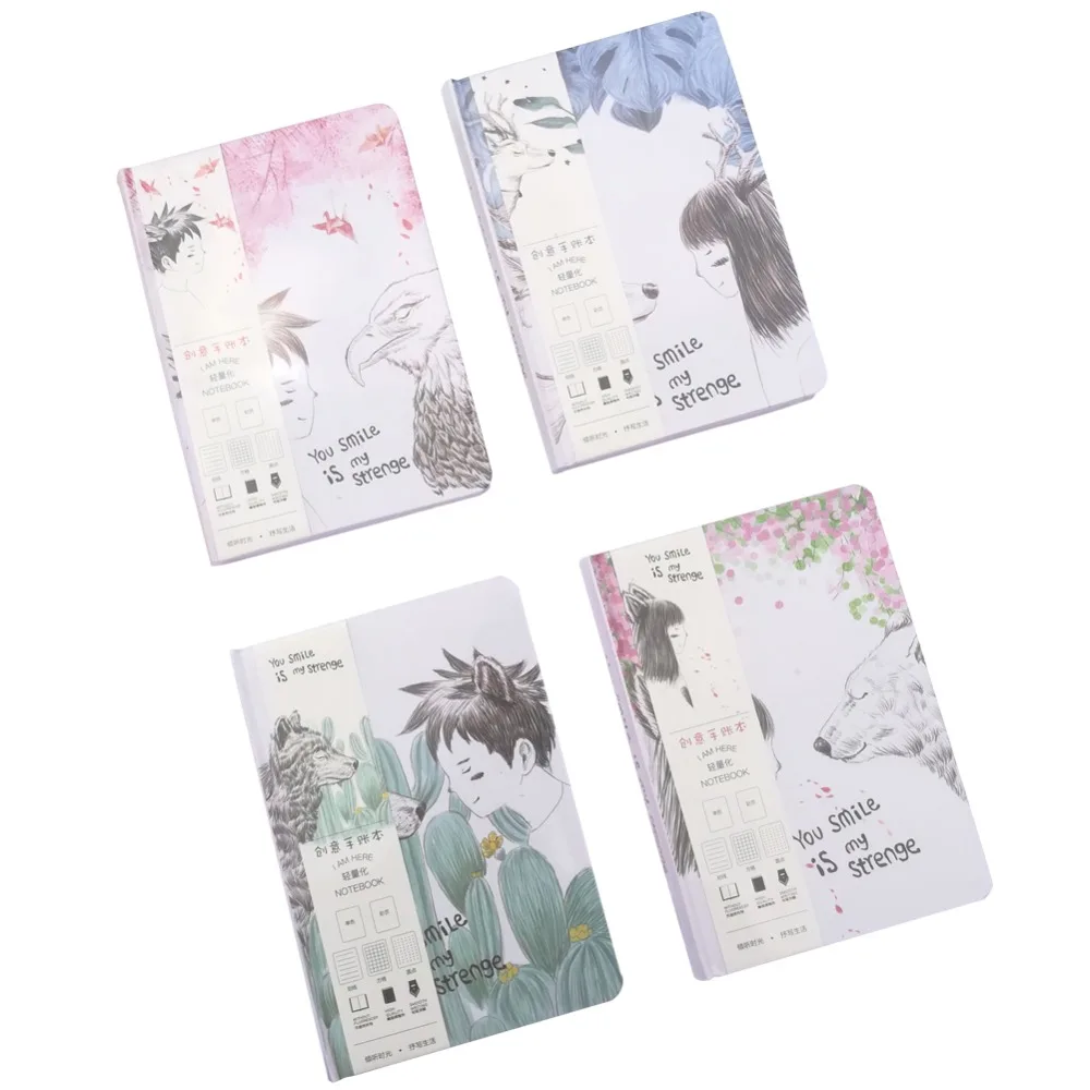 

32K(12.8CM X 186CM) Hardcover Notebook Color Pages Planner Book Diary Book Your Smile Make Me Strenge