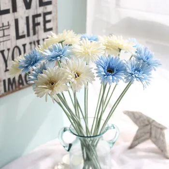 

10PCS Gerbera Artificial Flower for Wedding Decoration Silk Flowers Daisy Fake Flower African Chrysanthemum Party Home Decor