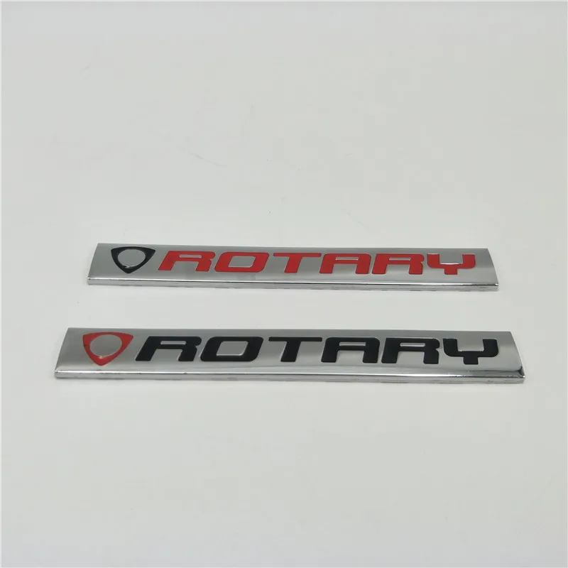 

Red / Black Chrome Rotary Rear Car Trunk Sign Badge Emblem Plate Decal