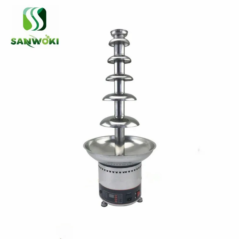 110V 220V Chocolate Melting Machine for Party wedding commercial 6 tiers 82cm chocolates fondue Chocolate Fountain Machine