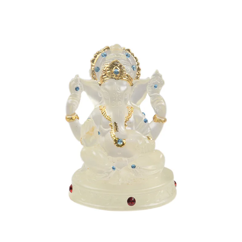

Resin Craft Hindu God Statue Decoration Resin God Figurine Home Decoration Gift Handmade Elephant God Statue Sculpture Ornament