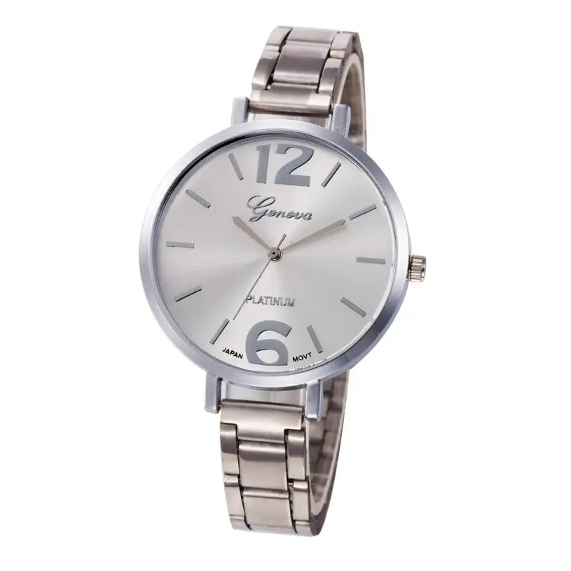 

New Fashion Women's Crystal Stainless Steel Band Clocks Analog Quartz Wrist Watches Ladies' Gift Relogio Feminino Hot Sale #E