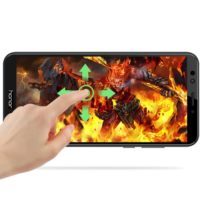 2 шт. закаленное стекло с полным покрытием для Huawei Y6 2018 защитная пленка экрана