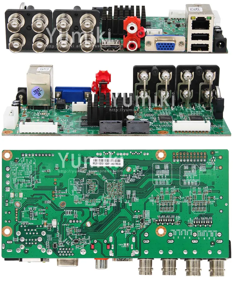 Placa para Ahd 6 em 1 H.265 + 16ch 5mp 4mp 1080 p 720 Câmera Salvar Grande Ram Hdd Xmeye Onvif Cctv Placa - 8ch 4ch Ahd Dvr Mod. 89906 8 4mp 1080 p 720 p câmera salvar