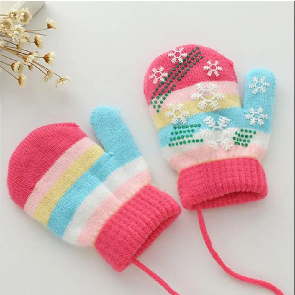 New Children Gloves Autumn Winter Kids Warm Gloves Boys Girls Soft