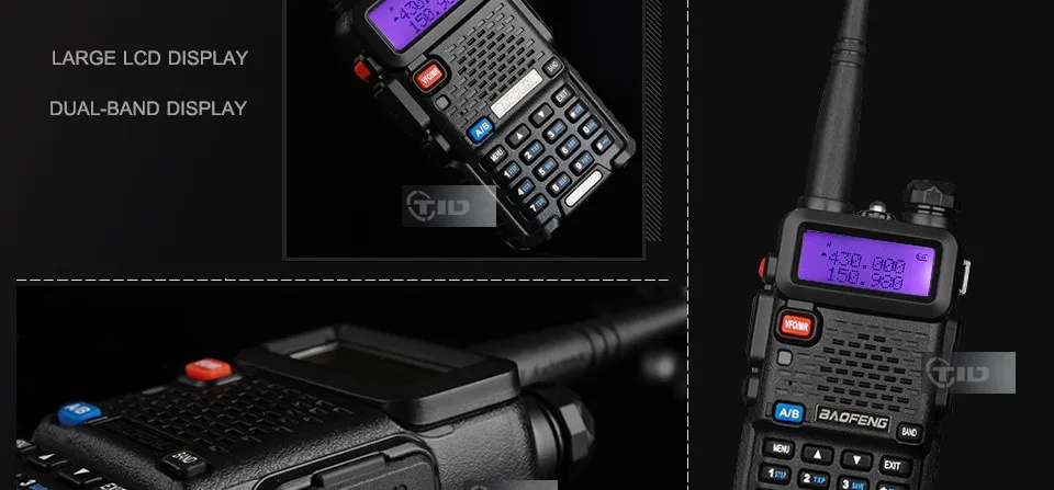 10 шт. Baofeng UV-5R портативной рации 5 Вт 128CH двухдиапазонный VHF и UHF 136-174 и 400- 520 мГц двухстороннее радио радиостанция baofeng uv-5r