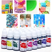 24 цвета съедобный Пигмент 10 мл Макарон крем пищевой краситель ингредиенты Торт Помадка выпечки торт съедобный цвет пигмент Кондитерские инструменты