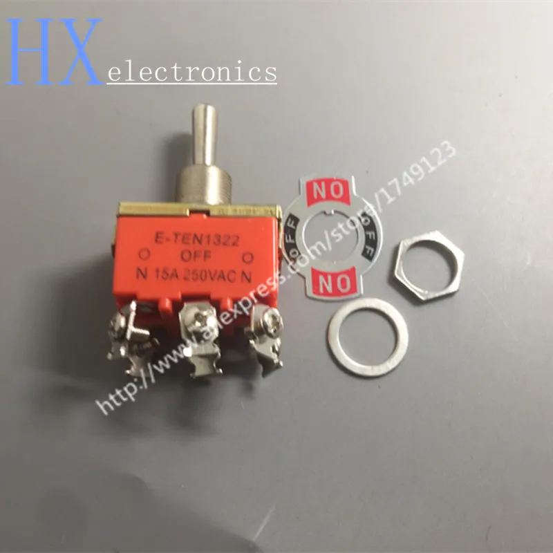 E-TEN1322 toggle switch 6 pin head 3 grade pole double throw 1.56yuan_